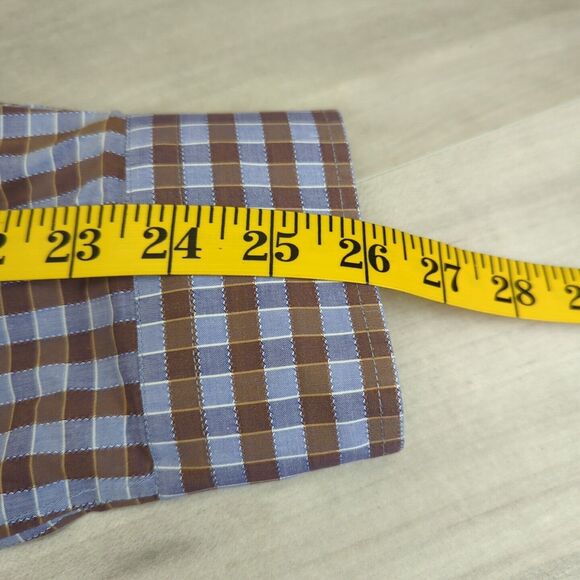 Robert Graham Modern American Shirt XL Flip Cuff Plaid Button Down Long Sleeve - Picture 9 of 11